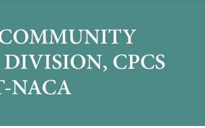 COMMUNITY PREVENTION DIVISION, CPCS DEPARTMENT-NACA
