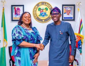 DG NACA With the Governor of Lagos State